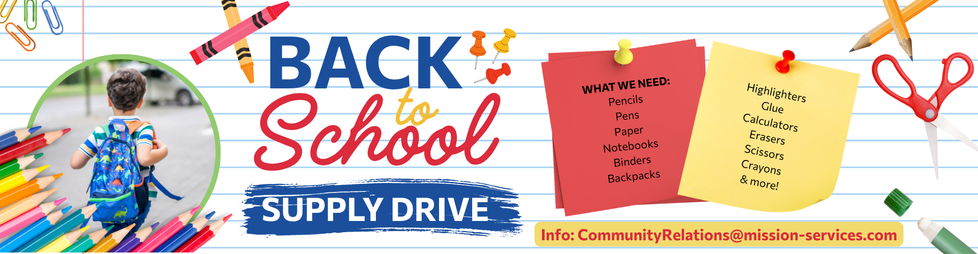 Back to School Drive - Header (1920 x 500 px)